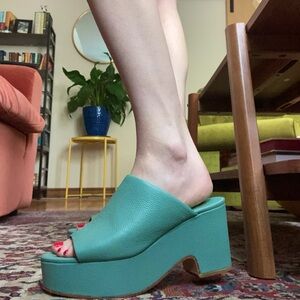 WORN ONCE Charlotte Stone platform sandals